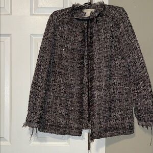 H&M Black and Gray Tweed Blazer